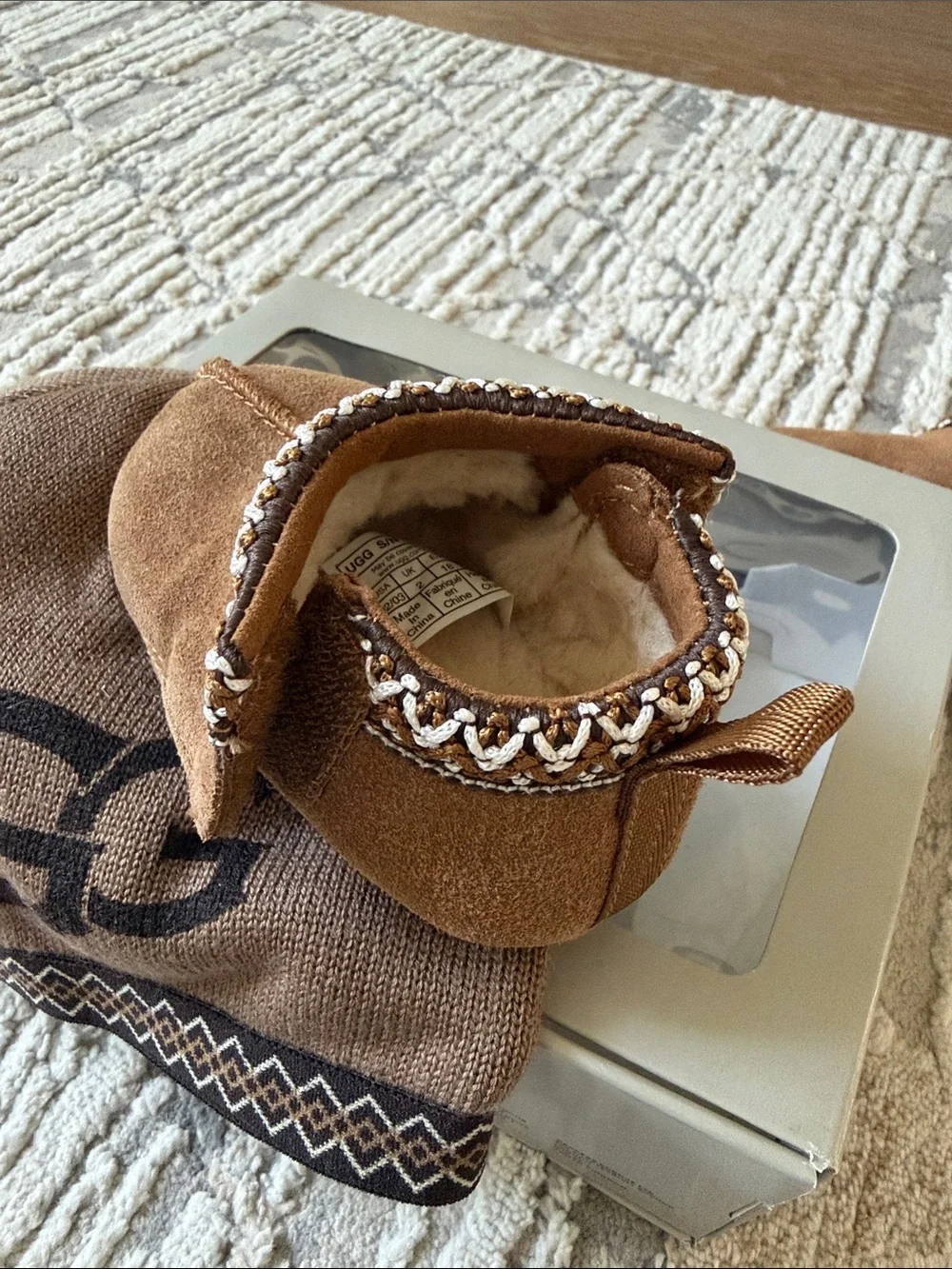 UGG Baby Tasman Booties and Beanie Set